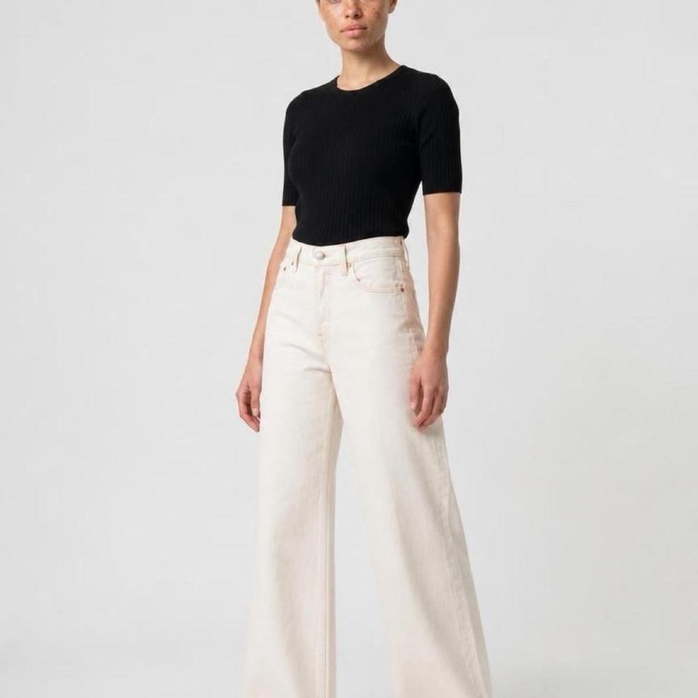 26 x 32 NWT Levi's XL Flood Ecru Wide Leg Jeans Cream White